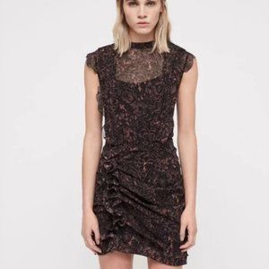 Hali Rose Pattern Mini Dress